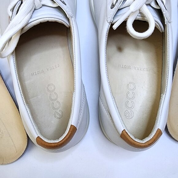 Ecco Soft 7 Sneakers Women's Size 8.5 Shoes White Leather EU39 - Picture 7 of 10